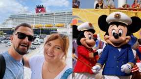 Spring Break Disney Fantasy Cruise! Embarkation Day, Family Oceanview Deluxe Room Tour & Royal Court
