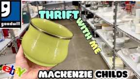 THRIFT with me Goodwill ~ MACKENZIE CHILDS!  - Sourcing VIRTUAL Thrifting to RESELL ON eBay PROFIT