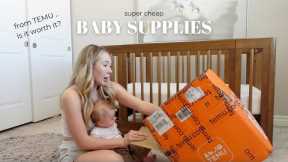 BABY HAUL from TEMU | super affordable, budget baby supplies