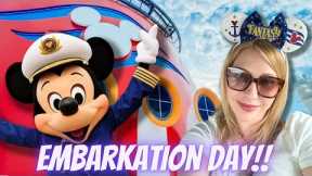 Disney FANTASY Cruise EMBARKATION Day! Boarding, Lunch, Safety Drill & Room Tour