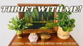 Thrift With Me At Goodwill for Vintage Home Decor ~ cute haul plus a DIY! #thriftwithme