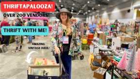THE BEST FLEA MARKET HAUL IN AGES!!! Thrift With Me! Shopping THRIFTAPALOOZA | CHEAP FLEA MARKET!