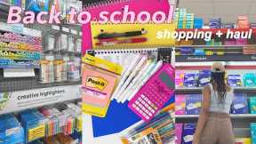 Back to school supplies shopping and haul