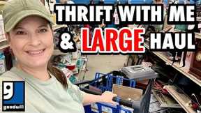 $30 FOR A FULL CART THRIFTING GOODWILL * HUGE THRIFT HAUL * THRIFT SHOPPING FOR MY HOME*