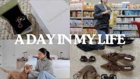 A day in my life ♡ Van Cleef unboxing, work/errands, grocery shopping, coffee shop, designer haul