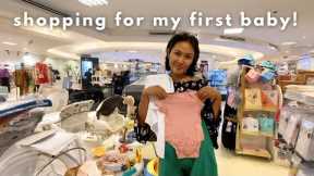 a first time mom shopping for baby products
