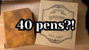 Galen Leather 40 Pen Case Unboxing