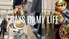 VLOG: shopping in NYC, djerf avenue pop up, easter sunday, pastaramen date night + more