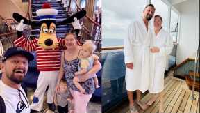 No Castaway Cay On Our Disney Cruise! | Midship Mystery, Couples Massage Private Villa & Characters!