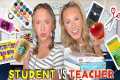 TEACHER 🍎✏️ VS STUDENT 🎨📚 TARGET