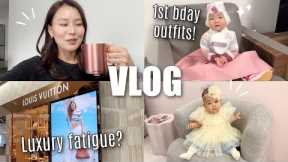 Shopping baby C’s 1st bday outfit, Missing old luxury YouTube, Luxury fatigue? VLOG