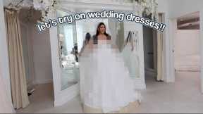 LET'S TRY ON WEDDING DRESSES!! + Body Insecurity Chit Chat