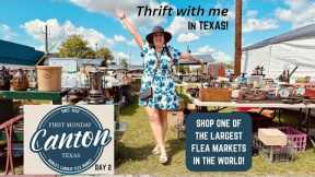 THIS IS WHY I LOVE THRIFTING IN TEXAS! Shop The Canton Texas First Monday Flea Market With Me!