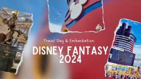 Disney Cruise Vlog 1 | Travel Day | Embarkation | Setting Sail On the Disney Fantasy