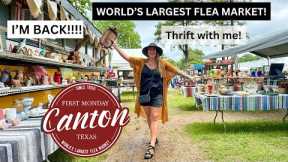 I'M BACK!!! Thrifting The Worlds Largest Flea Market | Canton, Texas First Monday Trade Days
