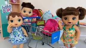 Baby Alive Abby goes back To School Shopping