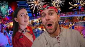 Two Adults Go On A Disney Cruise With NO KIDS: Pirate Night, Shopping & Dinner On The Disney Magic