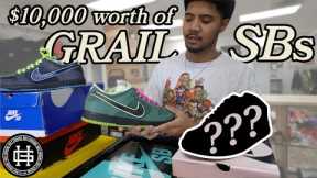 He visited the shop with a stack of LEGENDARY SB Dunks!