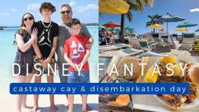 Castaway Cay and Disembarkation Day! | Disney Fantasy Cruise 2024