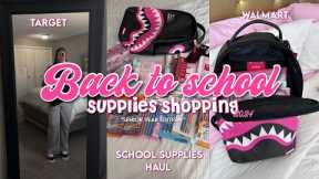 BACK TO SCHOOL SUPPLIES SHOPPING +HAUL|Target, Walmart,& Sprayground Backpacks| Asia Paris