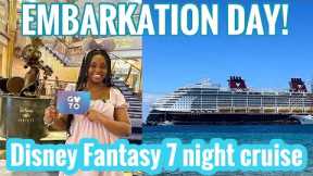 DISNEY CRUISE EMBARKATION DAY VLOG! SETTING SAIL ON MY FIRST DISNEY CRUISE, THE DISNEY FANTASY