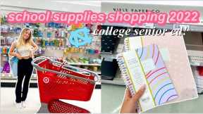 BACK TO SCHOOL SUPPLIES SHOPPING VLOG 2022 *college ed! UNC chapel hill* | Isabella LoRe