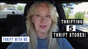 I Hit 1 Goodwill Store & 4 Thrift Shops in 2 Hours to Get the Best Thrift Haul Yet! #thriftwithme