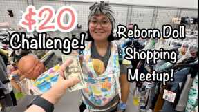 Reborn Baby $20 Shopping Challenge Meetup And Haul!