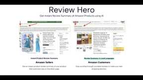 ReviewHeroAI - Get instant review summary of Amazon Product Reviews using ChatGPT