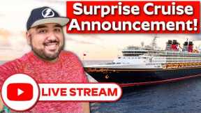 🔴 LIVE STREAM! We Booked A SUPER LAST MINUTE Disney Cruise! Live Q&A!