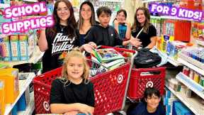 School Supplies for 9 kids! | Back to School 2024