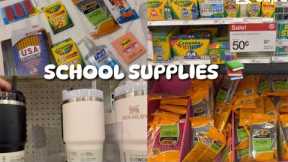 BACK TO SCHOOL SHOPPING! SCHOOL SUPPLIES HAUL. TARGET, WALMART, DOLLAR GENERAL AND MORE