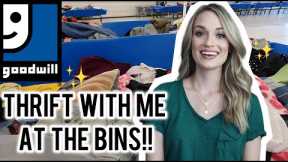 Thrift With Me at the Goodwill Outlet (Bins) for Items to Resell on Poshmark for a Profit!! $$$