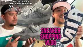 Air Jordan 4 Paris Wet Cement Sneaker Shopping Mall Vlog & Olympic Uptempo on Feet #sneakers