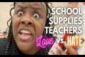 School Supplies That Teachers Love vs.