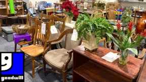 GOODWILL SHOP WITH ME FURNITURE ARMCHAIRS TABLES KITCHENWARE HOME DECOR SHOPPING STORE WALK THROUGH