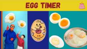 EGG TIMER cute kitchen tool review for half boiled egg | soft boiled egg | hard boiled egg