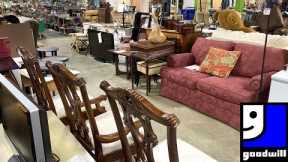 GOODWILL SHOP WITH ME SOFAS CHAIRS TABLES DECOR FURNITURE KITCHENWARE SHOPPING STORE WALK THROUGH