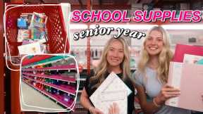 SCHOOL SUPPLIES SHOPPING + HAUL 2024! *senior year*