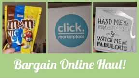 Bargain Online Shopping Haul | Click Marketplace