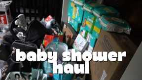 BABY SHOWER HAUL | AMAZON BABY REGISTRY | WHAT I GOT FOR MY BABY | PREGNANT AT 20, FIRST TIME MOM!!