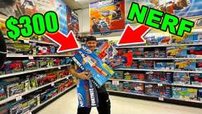 EPIC $300 NERF GUN Shopping Spree at TOYS R US!