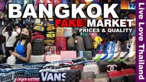 BANGKOK Fake Market Shopping Spree | 1st Copy Items Prices & Quality In THAILAND #livelovethailand