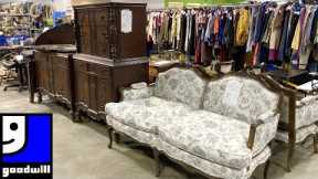 GOODWILL SHOP WITH ME FURNITURE SOFAS HOME DECOR KITCHENWARE FITNESS SHOPPING STORE WALK THROUGH