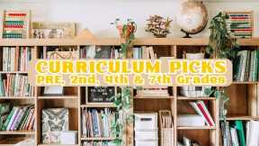 Homeschool Curriculum for Pre K, 2nd grade, 4th grade and 7th grade