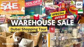 Dubai Shopping Warehouse Sale!! Top Brands Up To 90% Off! Tour in 4K