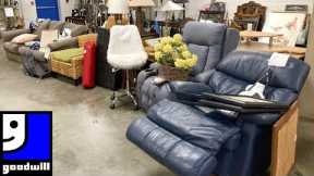 GOODWILL SHOP WITH ME FURNITURE SOFAS ARMCHAIRS TABLES DECOR KITCHENWARE SHOPPING STORE WALK THROUGH