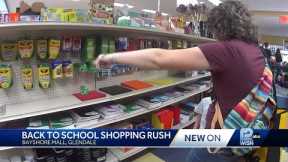 Wisconsin parents rush for back-to-school supplies day before classes start