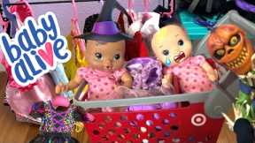 BABY ALIVE Newborn girls Shopping for Halloween costumes 🎃