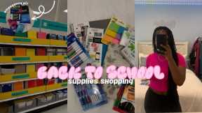 come BACK TO SCHOOL SUPPLIES SHOPPING w/ me + HAUL & EMERGENCY KIT